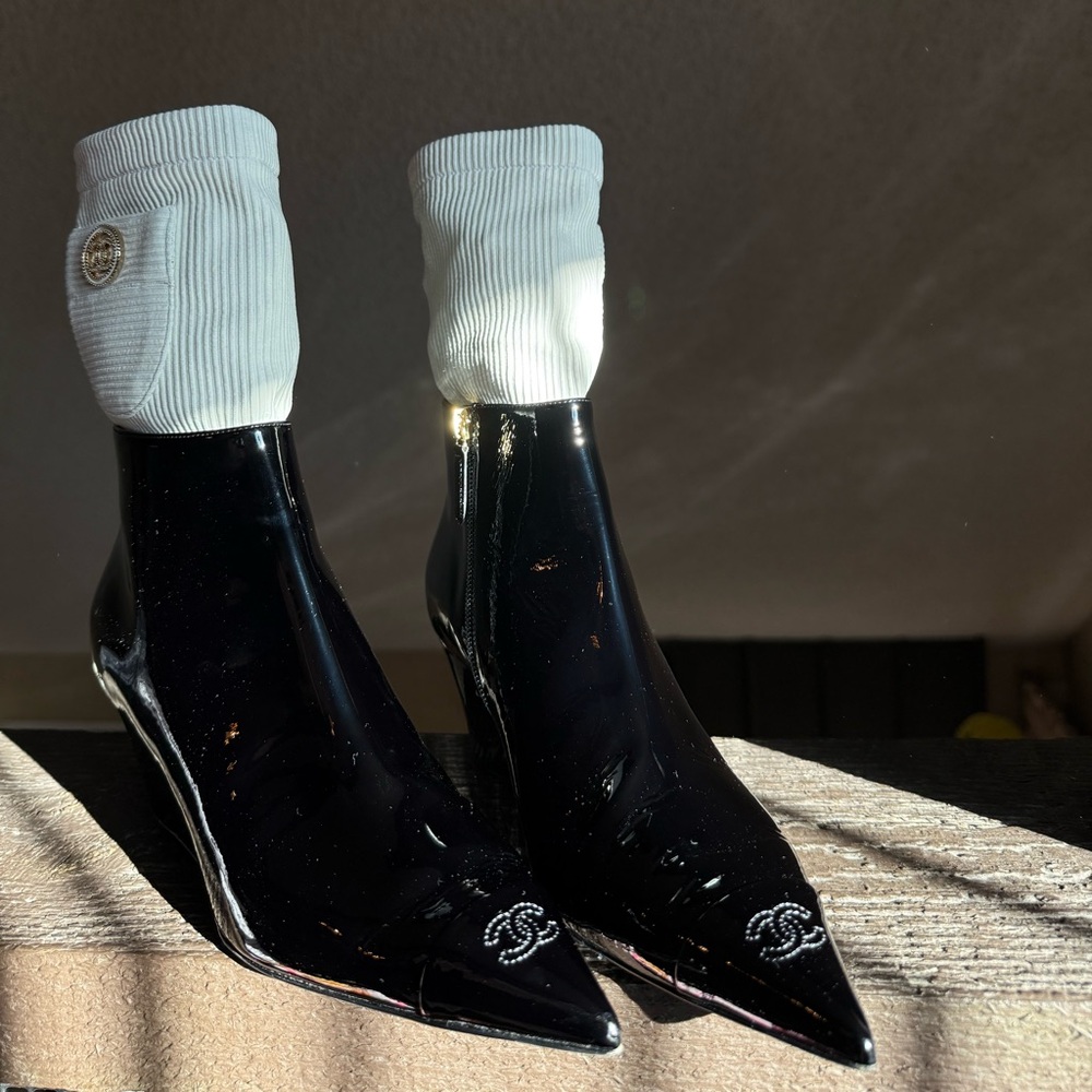 Chanel Wedge ankle boots